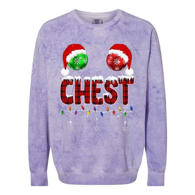 Chestnuts Matching Family Funny Chest Nuts Christmas Couples Colorblast Crewneck Sweatshirt