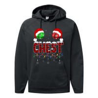 Chestnuts Matching Family Funny Chest Nuts Christmas Couples Performance Fleece Hoodie