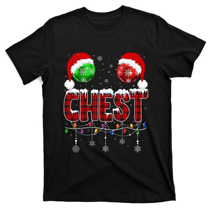 Chestnuts Matching Family Funny Chest Nuts Christmas Couples T-Shirt