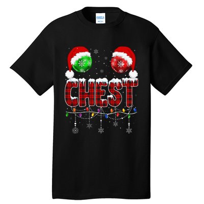 Chestnuts Matching Family Funny Chest Nuts Christmas Couples Tall T-Shirt