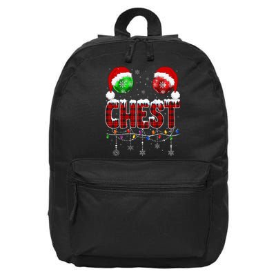 Chestnuts Matching Family Funny Chest Nuts Christmas Couples 16 in Basic Backpack