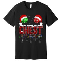 Chestnuts Matching Family Funny Chest Nuts Christmas Couples Premium T-Shirt