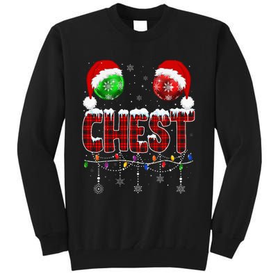 Chestnuts Matching Family Funny Chest Nuts Christmas Couples Tall Sweatshirt