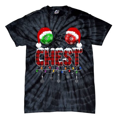 Chestnuts Matching Family Funny Chest Nuts Christmas Couples Tie-Dye T-Shirt