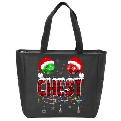 Chestnuts Matching Family Funny Chest Nuts Christmas Couples Zip Tote Bag