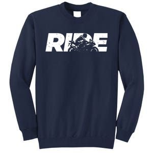 Cool Motorcycle For Sport Ride Motorcycle Rider Tall Sweatshirt