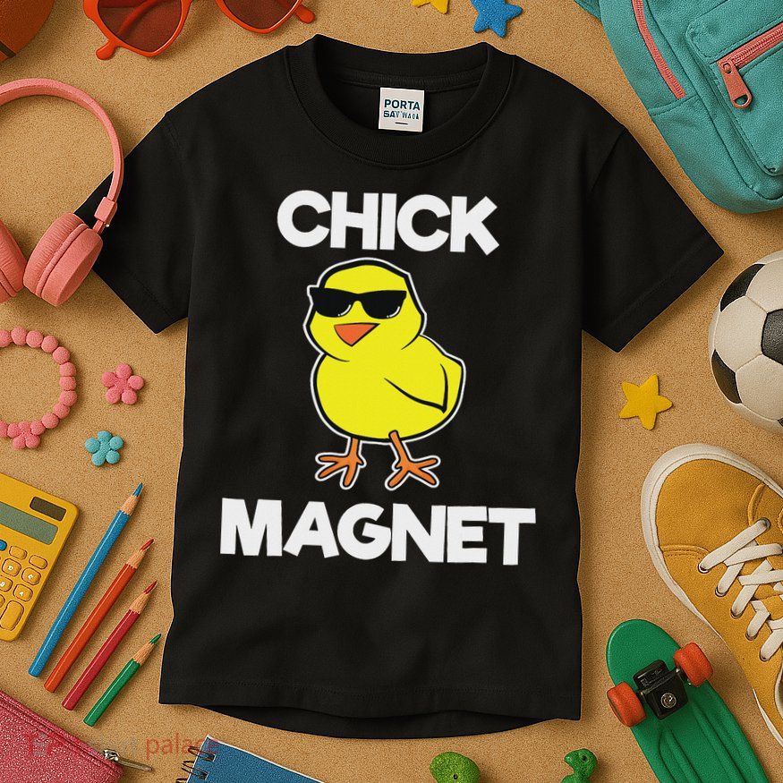 Chick Magne Funny Easter Cool Chick Kids T-Shirt