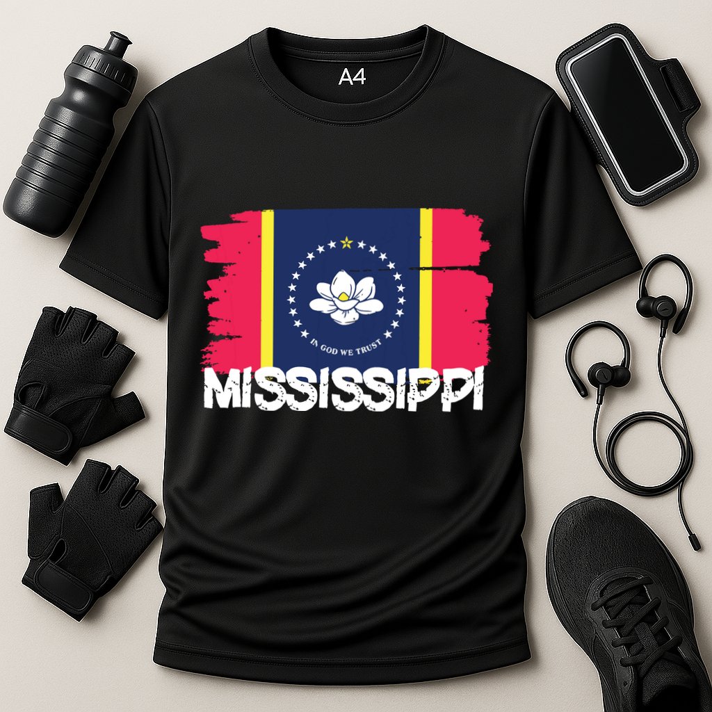 Cool Mississippi Flag Performance Shirt