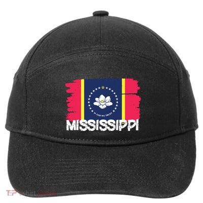 Cool Mississippi Flag 7-Panel Snapback Hat