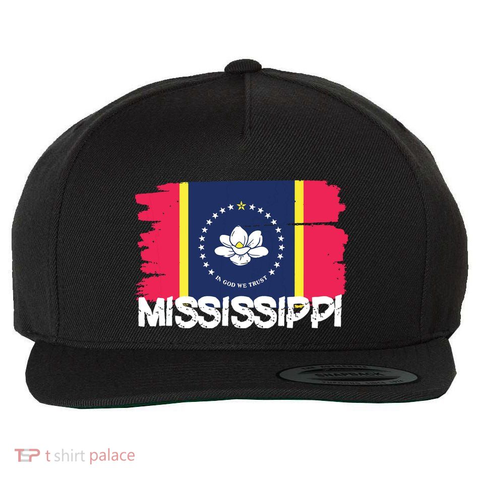 Cool Mississippi Flag Wool Snapback Cap