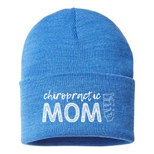 Chiropractic Mom Funny Chiropractor Mother's Day Chiro Humor Cool Gift Sustainable Knit Beanie