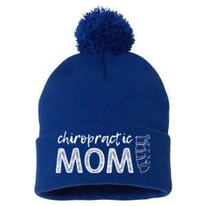 Chiropractic Mom Funny Chiropractor Mother's Day Chiro Humor Cool Gift Pom Pom 12in Knit Beanie