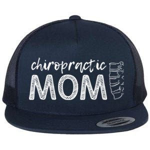 Chiropractic Mom Funny Chiropractor Mother's Day Chiro Humor Cool Gift Flat Bill Trucker Hat