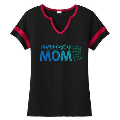 Chiropractic Mom Funny Chiropractor Mother's Day Chiro Humor Great Gift Ladies Halftime Notch Neck Tee