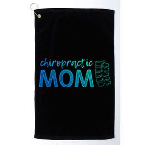 Chiropractic Mom Funny Chiropractor Mother's Day Chiro Humor Great Gift Platinum Collection Golf Towel