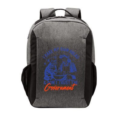 Cat Mom Fun I Bake My Own Bread & DonT Trust The Government Vector Backpack