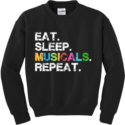 Cute Musicals Gift Funny Theatre Life Drama Theater Gift Kids Sweatshirt