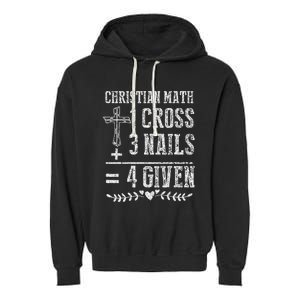 Christian Math God Worshiper Christ Follower Religion Garment-Dyed Fleece Hoodie