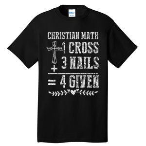 Christian Math God Worshiper Christ Follower Religion Tall T-Shirt