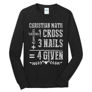 Christian Math God Worshiper Christ Follower Religion Tall Long Sleeve T-Shirt