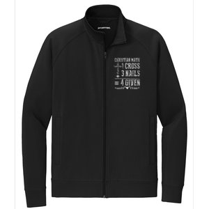 Christian Math God Worshiper Christ Follower Religion Stretch Full-Zip Cadet Jacket