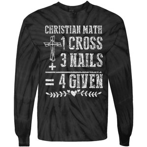 Christian Math God Worshiper Christ Follower Religion Tie-Dye Long Sleeve Shirt