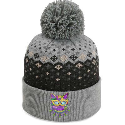 Cat Mardi Gras The Baniff Cuffed Pom Beanie