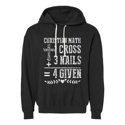 Christian Math God Worshiper Christ Follower Religion Garment-Dyed Fleece Hoodie