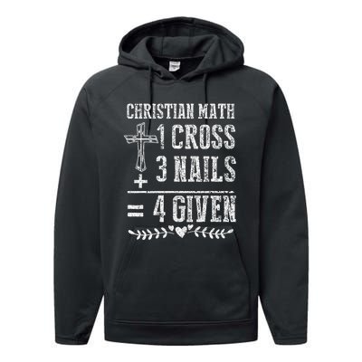 Christian Math God Worshiper Christ Follower Religion Performance Fleece Hoodie