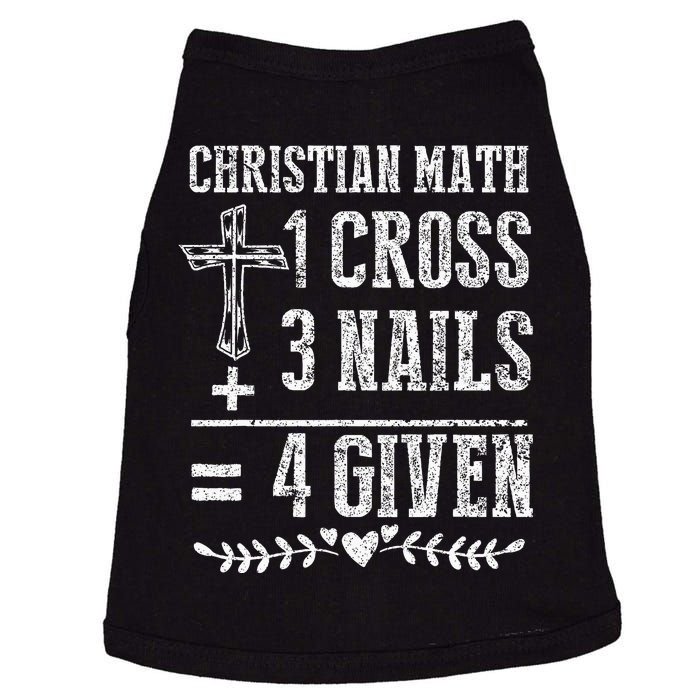 Christian Math God Worshiper Christ Follower Religion Doggie Tank