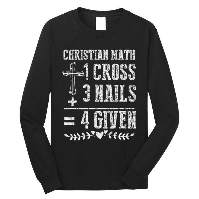 Christian Math God Worshiper Christ Follower Religion Long Sleeve Shirt