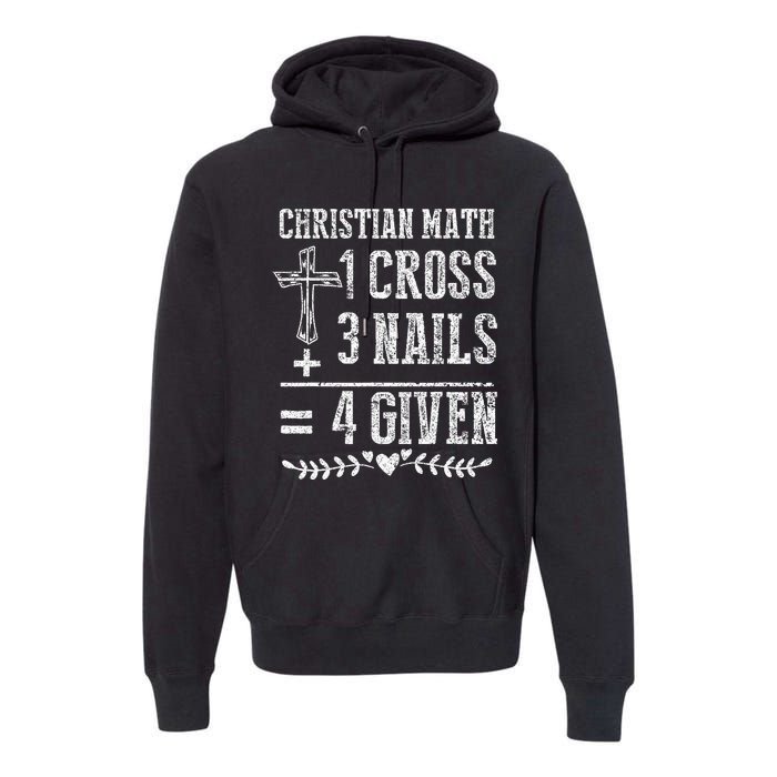 Christian Math God Worshiper Christ Follower Religion Premium Hoodie