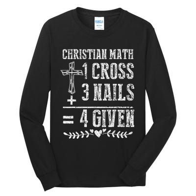 Christian Math God Worshiper Christ Follower Religion Tall Long Sleeve T-Shirt