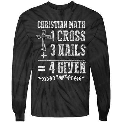 Christian Math God Worshiper Christ Follower Religion Tie-Dye Long Sleeve Shirt