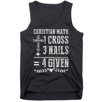 Christian Math God Worshiper Christ Follower Religion Tank Top