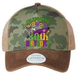 Celebrating Mardi Gras 30th Birthday Cruising 30 Years Old Birthday Legacy Tie Dye Trucker Hat