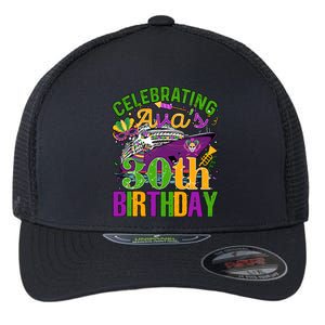 Celebrating Mardi Gras 30th Birthday Cruising 30 Years Old Birthday Flexfit Unipanel Trucker Cap