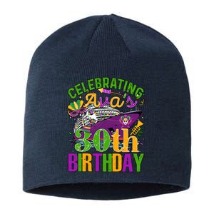 Celebrating Mardi Gras 30th Birthday Cruising 30 Years Old Birthday Sustainable Beanie