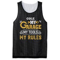 Cole My Garage My Tools My Rules Name Cole Mesh Reversible Basketball Jersey Tank