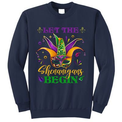 Cute Mardi Gras Mask Let The Shenanigans Begin Sweatshirt