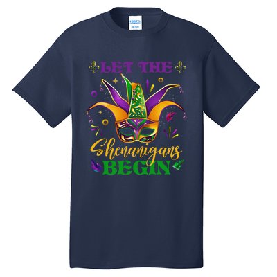 Cute Mardi Gras Mask Let The Shenanigans Begin Tall T-Shirt