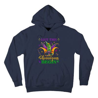 Cute Mardi Gras Mask Let The Shenanigans Begin Tall Hoodie