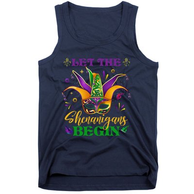 Cute Mardi Gras Mask Let The Shenanigans Begin Tank Top