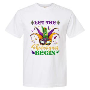 Cute Mardi Gras Mask Let The Shenanigans Begin Garment-Dyed Heavyweight T-Shirt