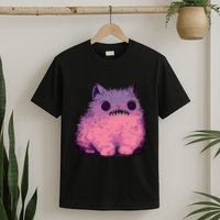 Cat Monster Graphic Kawaii Pastel Goth Anime Aesthetic Goth T-Shirt