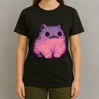 Cat Monster Graphic Kawaii Pastel Goth Anime Aesthetic Goth T-Shirt