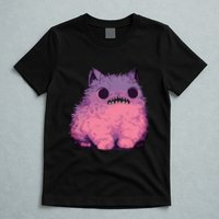 Cat Monster Graphic Kawaii Pastel Goth Anime Aesthetic Goth T-Shirt