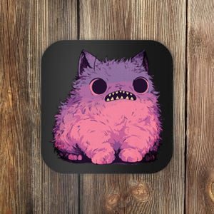 Cat Monster Graphic Kawaii Pastel Goth Anime Aesthetic Goth Coaster