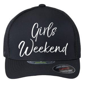 Cute Matching Getaway Road Trip Funny Gift Weekend Gift Flexfit Unipanel Trucker Cap