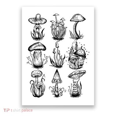 Cottagecore Mushrooms Goblincore Aesthetic Poster